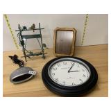 FIRSTIME & CO WALL CLOCK, TIMEX ALARM CLOCK,
