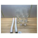 ETCHED GROOM AND BRIDE CHAMPAGNE FLUTES, ASSORTED