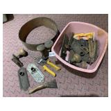 ASSORTED VTG DOOR HARDWARE, INCLUDES BRASS DOOR