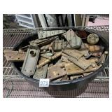 P & F CORBIN HARVARD DOOR HINGES, ASSORTED BRASS