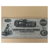 CONFEDERATE STATES OF AMERICA ONE HUNDRED DOLLAR