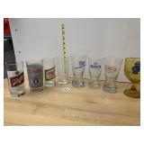 ASSORTED BREWERY DRINKING GLASSES, INCLUDES