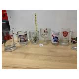 ASSORTED VTG BEER GLASSES AND MUGS, INCL OLD