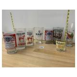ASSORTED BEER AND WHISKY GLASSWARE INCL