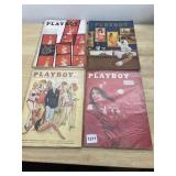 PLAYBOY MAGAZINES (4), DATES INCLUDE 1960S-1970S,