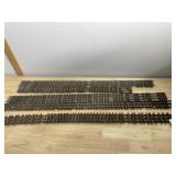 VTG MODEL TRAIN TRACK SECTIONS (3), WOODEN TIES,