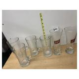 SCHLITZ BEER GLASSWARE, INCLUDES MUGS AND TALL