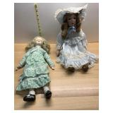 PORCELAIN COLLECTIBLE DOLLS (2), PERIOD STYLE