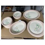 HOMER LAUGHLIN CHINA DINNERWARE SET, FLORAL