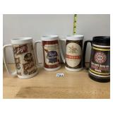 SCHLITZ, PABST BLUE RIBBON, BUDWEISER, AND IRON