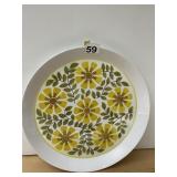 MIKASA DUPLEX DINNER PLATE, YELLOW AND GREEN