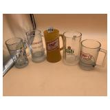 ASSORTED PROMOTIONAL BEER GLASSES INCL BUDWEISER,