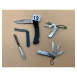 COLONIAL STAINLESS FOLDING KNIFE, ASSORTED VTG