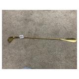 GATCO SOLID BRASS SHOE HORN, MADE IN KOREA.