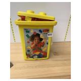 LEGO DUPLO 1816 STORAGE BUCKET W/ ASSORTED DUPLO