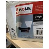 IN HOME LIGHTING 2-LIGHT VANITY FIXTURE, OIL