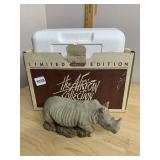 SANDICAST AFRICAN RHINOCEROS SCULPTURE BY SANDRA