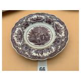 STAFFORDSHIRE SPANISH CONVENT PLATE, PURPLE
