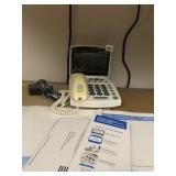 CAPTEL CAPTIONED TELEPHONE W/ HANDSET, POWER