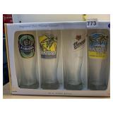 CROPTON IMPORTED BEER PILSNER GLASSES, 23 OZ, SET