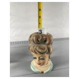 RUBENS ORIGINALS CERAMIC LADY HEAD PLANTER, 485,