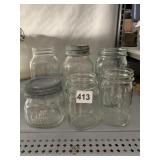 VTG GLASS MASON JARS, ATLAS SPECIAL MASON, BALL