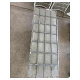 VTG LEADED GLASS WINDOW PANEL, RECTANGULAR,