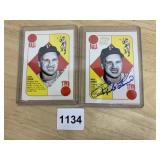 RALPH KINER TOPPS STARS REPRINT CARDS, (2) TOTAL,