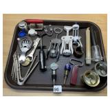 ASSORTED BARWARE TOOLS, INCLUDES BROOKSTONE WINE