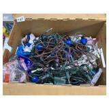 ASSORTED CHRISTMAS LIGHT STRANDS, MULTICOLORED