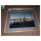PHOTOGRAPHIC PRINT OF INDUSTRIAL STRUCTURE, OAK