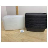 HEFTY PLASTIC FOOD STORAGE CONTAINERS W/ LIDS