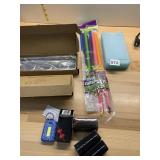 MEMPEDONT GARLIC PRESS, GRIPSTIC BAG CLIPS, ICE