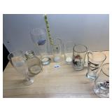 ASSORTED BEER GLASSWARE, INCLUDES BLUE MOON,