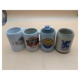 ASSORTED BEER MUGS (4), INCLUDES OLDENBERG, ULMER