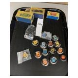 MATTEL HOT WHEELS BUTTONS (14), MATCHBOX MODELS