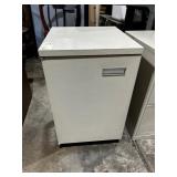 METAL STORAGE CABINET, SINGLE DOOR, OFF-WHITE