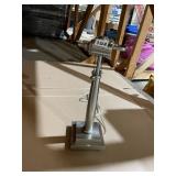 BRUSHED NICKEL TABLE LAMP BASE, DUAL SOCKET, PULL