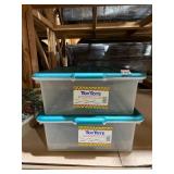 TOY TOTE, PLASTIC STORAGE BINS, 15 QUART,