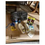ASAHI CANVAS SNEAKERS, SIZE 9.5, W/ DUFFEL BAG,