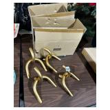 CYAN DESIGN SCULPTURAL OBJECTS, GOLD FINISH,