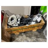 ASSORTED COMPUTER CABLES, VGA, SERIAL, POWER