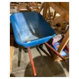 JACKSON WHEELBARROW, POLY TRAY, STEEL HANDLES,
