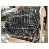 METAL WIRE STORAGE BASKETS, BLACK FINISH,