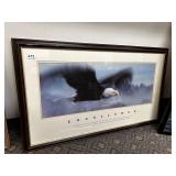 MOTIVATIONAL POSTER, BALD EAGLE IN FLIGHT,