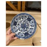 CHINESE PORCELAIN BOWL W/ BLUE AND WHITE FLORAL