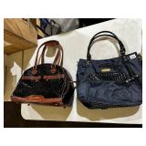 SAMANTHA BROWN TRAVEL HANDBAGS, FAUX CROCODILE