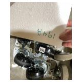 ASSORTED INDUSTRIAL CASTERS, METAL AND RUBBER