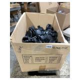 BOX LOT, ASSORTED PLASTIC FURNITURE CASTERS,