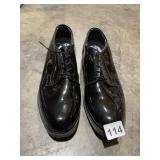 BATES DURA SHOCKS OXFORD SHOES, BLACK PATENT